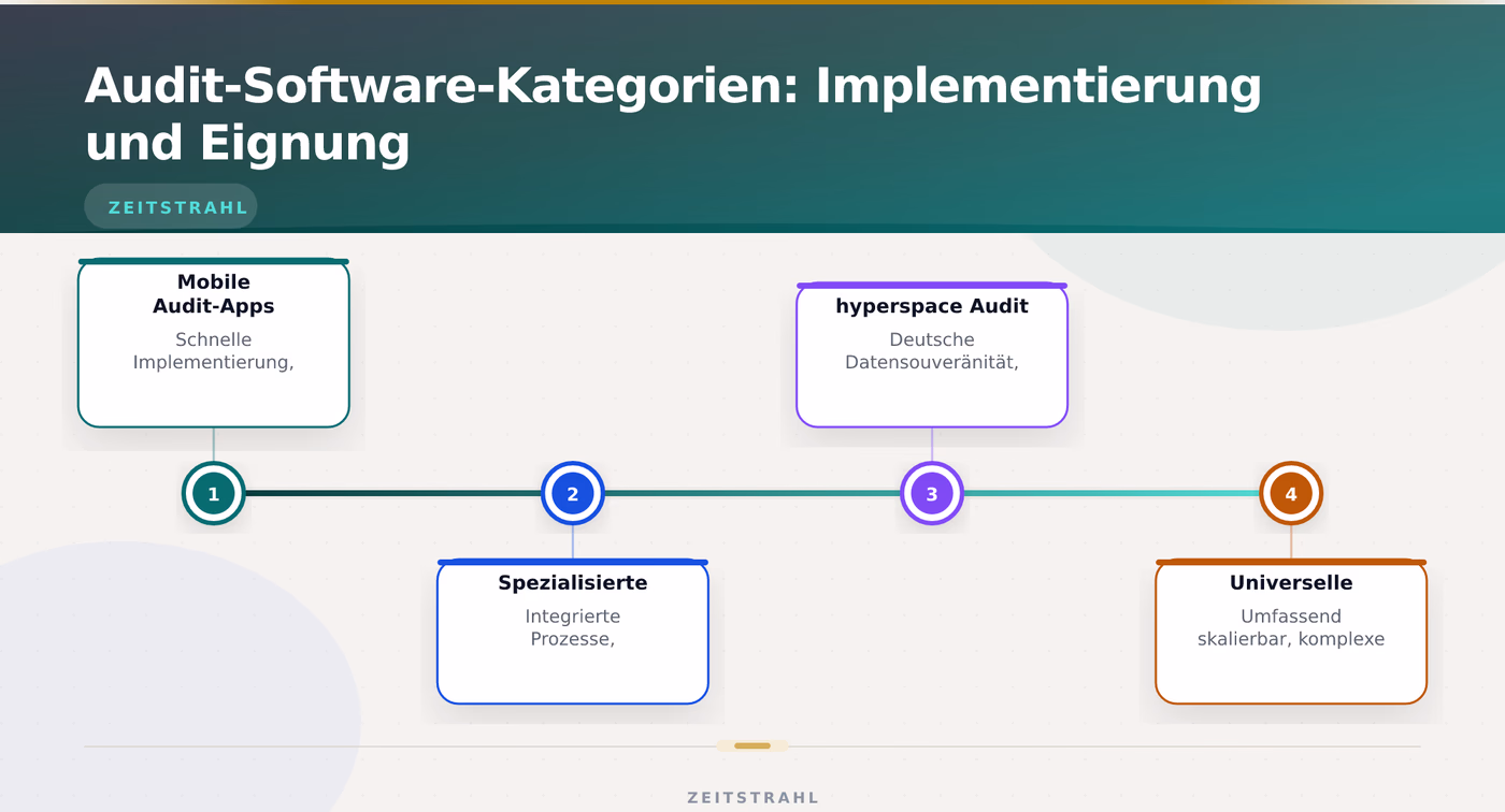 Audit-Software-Kategorien: Implementierung und Eignung – Audit Software für Filialnetze 2026