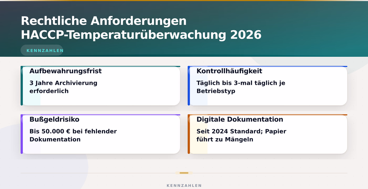 Rechtliche Anforderungen HACCP-Temperaturüberwachung 2026 – HACCP Temperaturüberwachung Lebensmittel