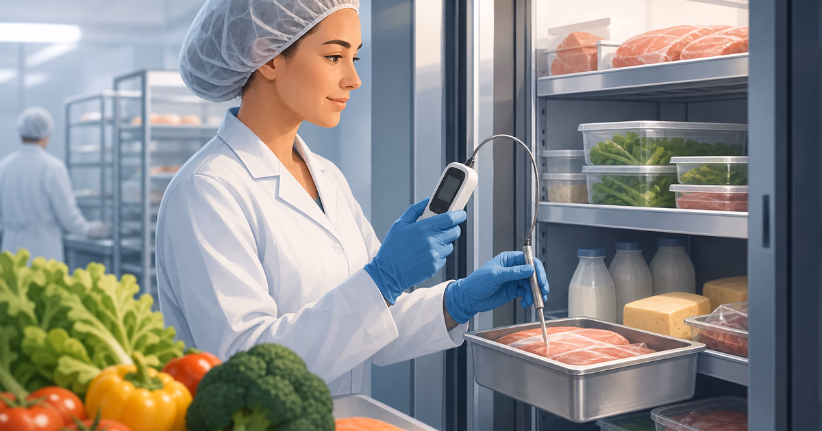 Header-Bild für HACCP Temperaturüberwachung Lebensmittel 2026: Systeme, Standards und Best Practices